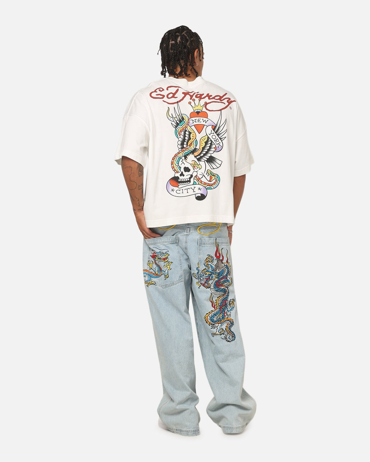 Ed Hardy NYC T-Shirt Off White