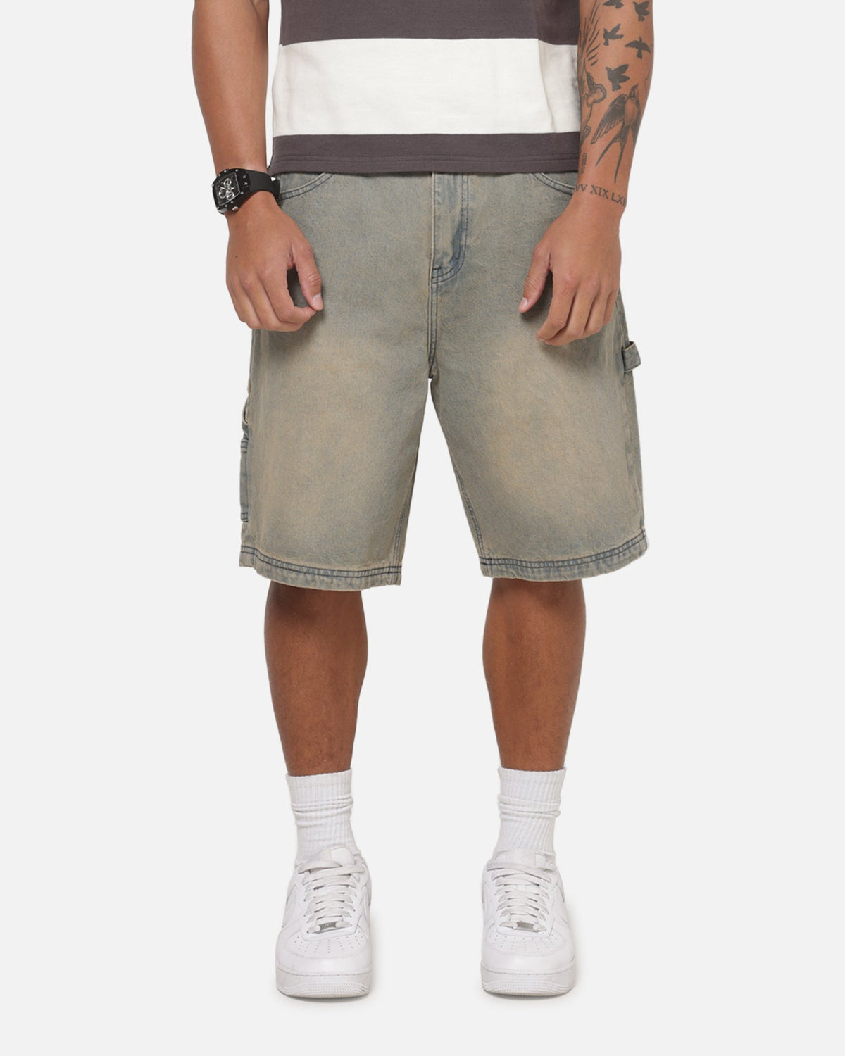 Carre Carpenter Jorts Sunfade Grey