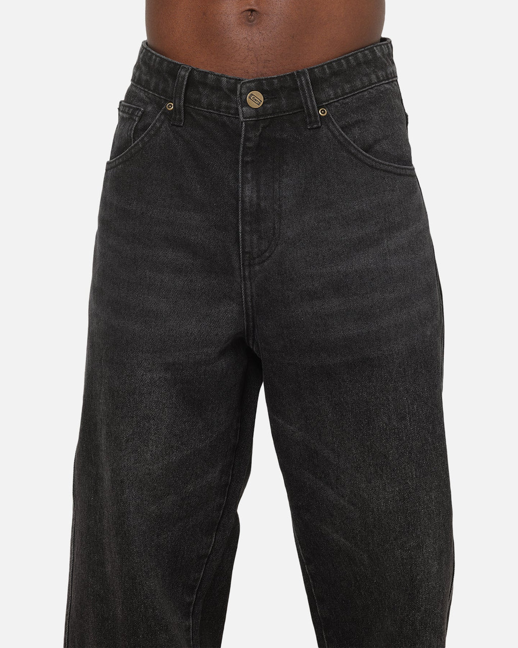 Carre Union Straight Fit Jeans Washed Black