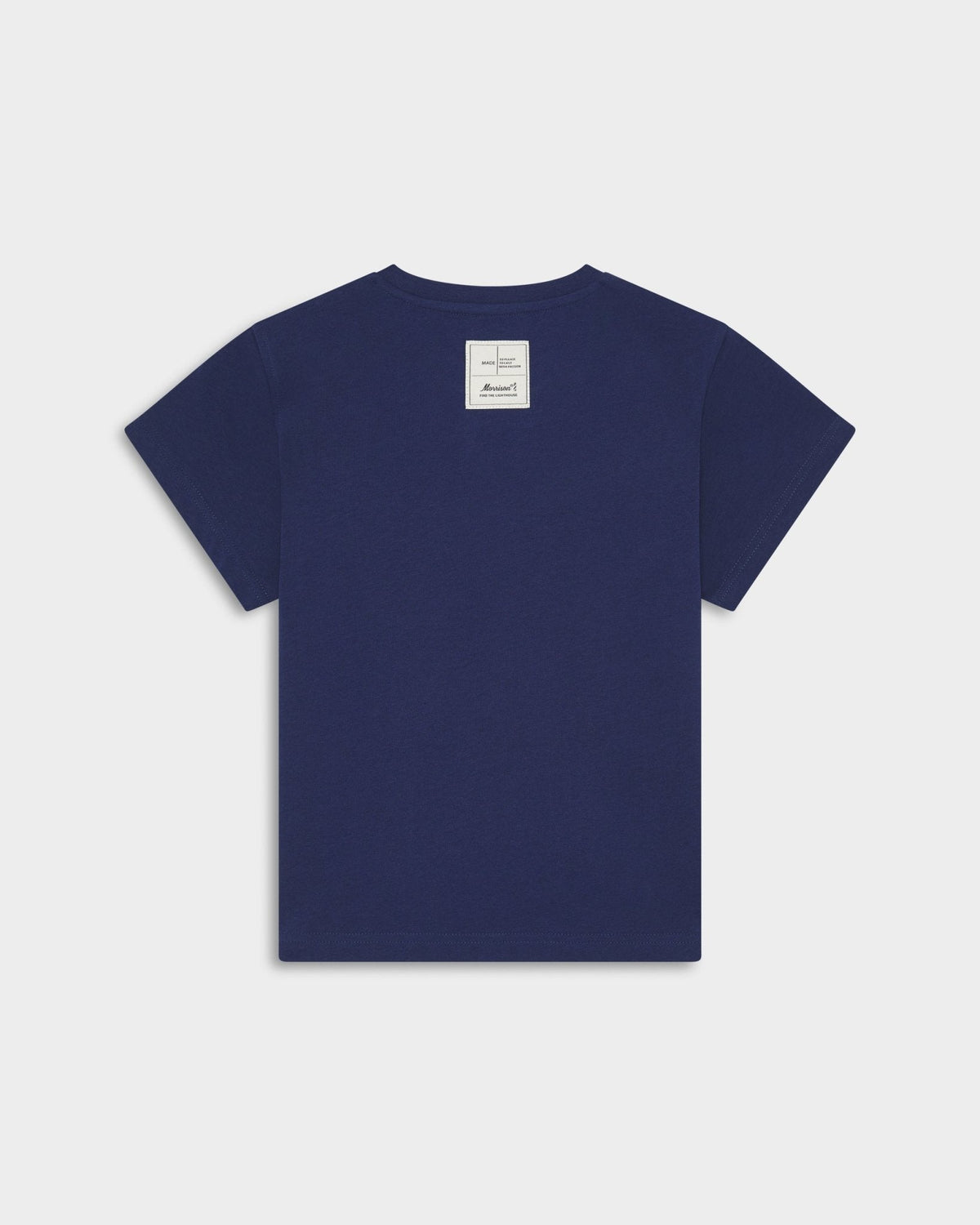 FREEZED NAVY SLIM CROP TEE
