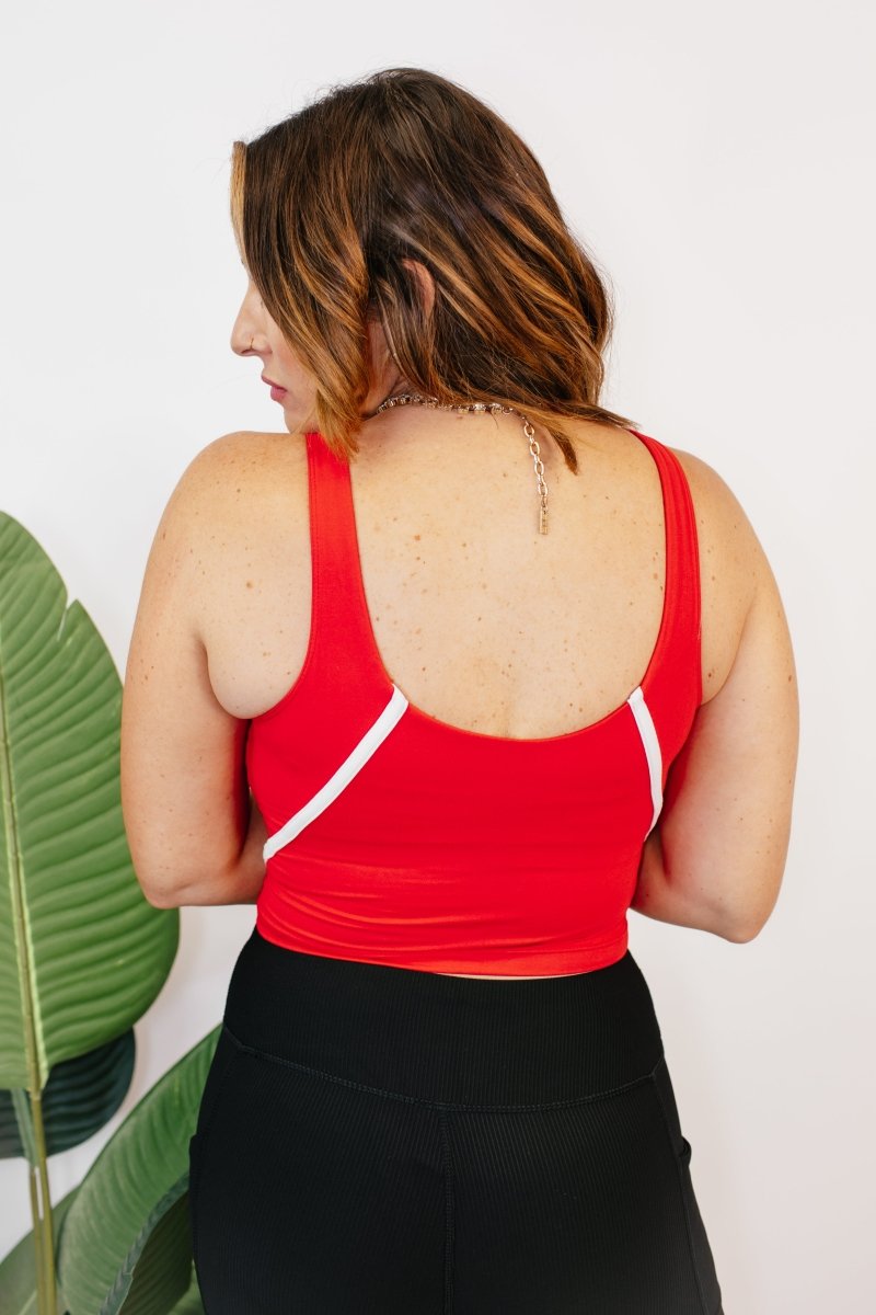 BLACK FRIDAY DEAL: Game On Red Racer Crop Top - FINAL SALE
