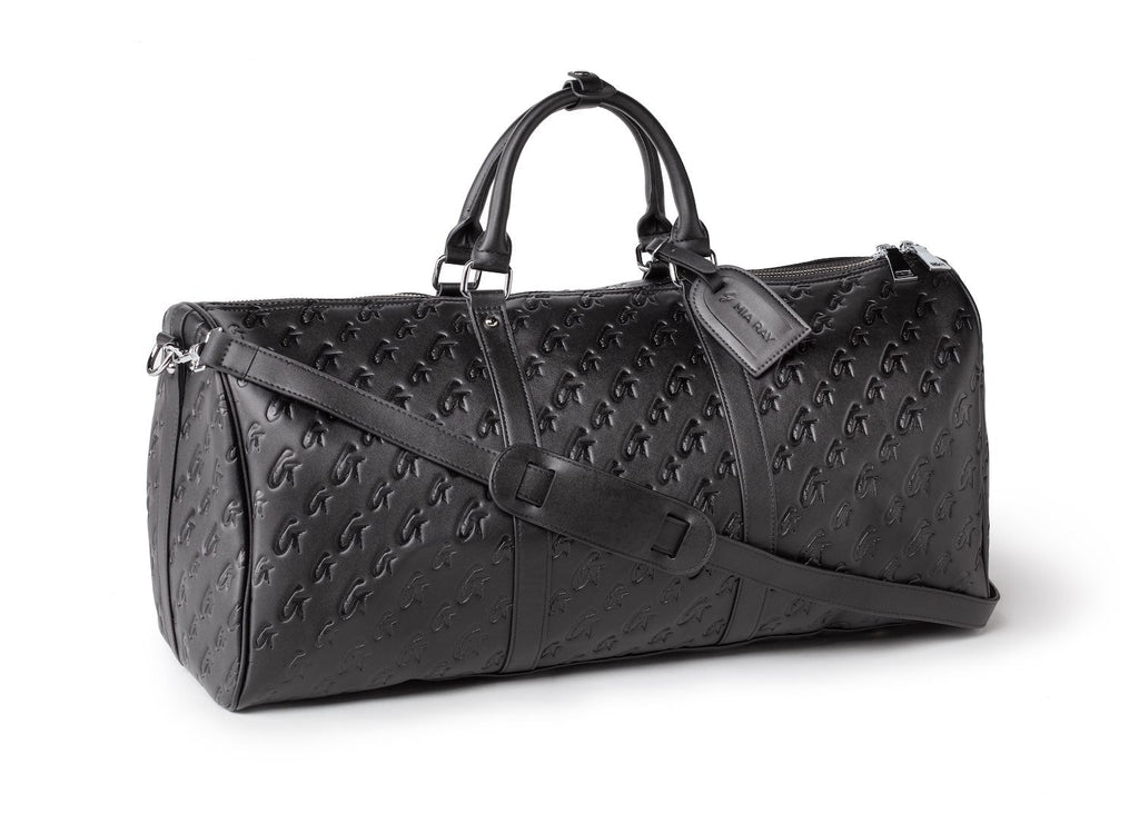 MONOGRAM UNISEX DUFFLE BAG - BLACK