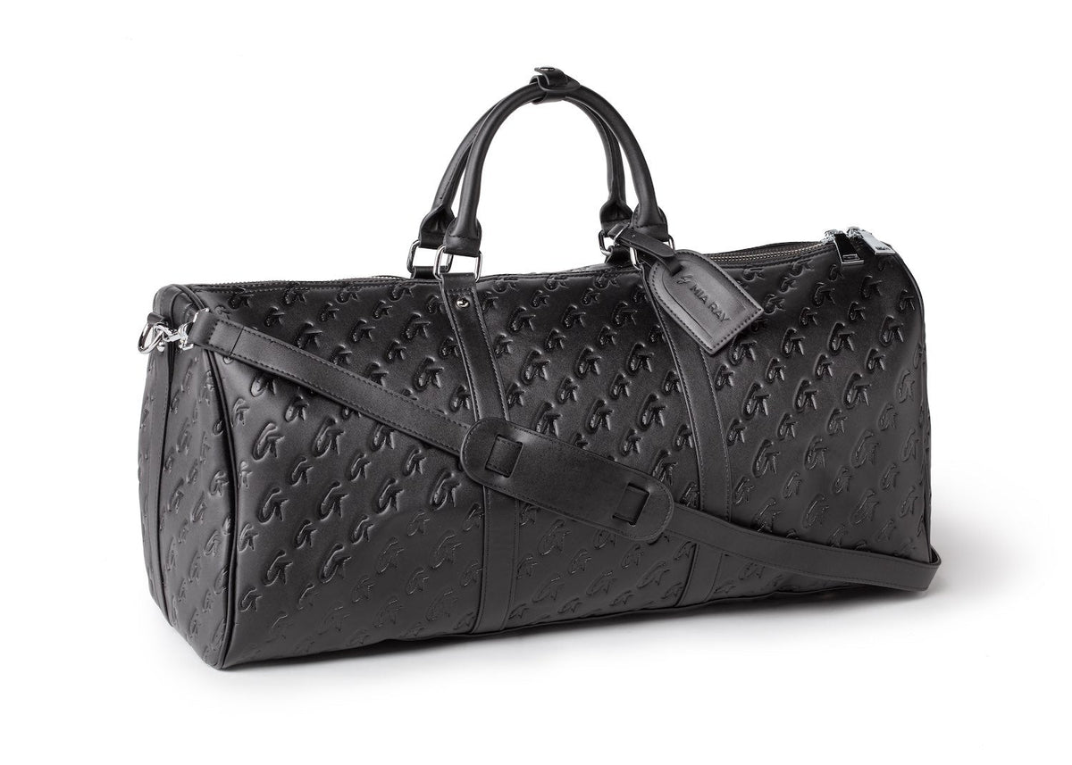 MONOGRAM UNISEX DUFFLE BAG - BLACK
