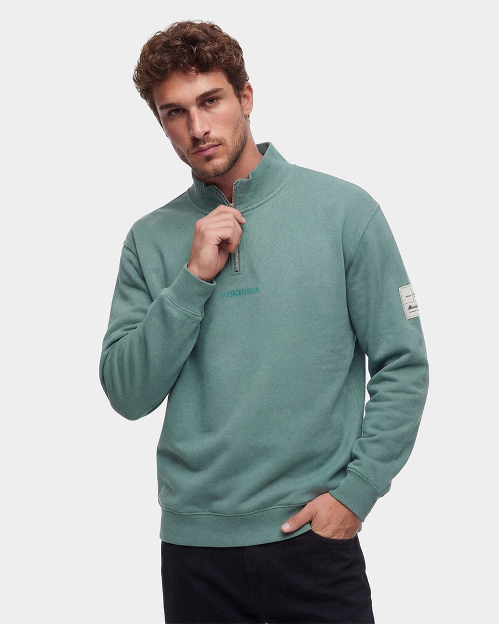 GREEN REGULAR HALF ZIP