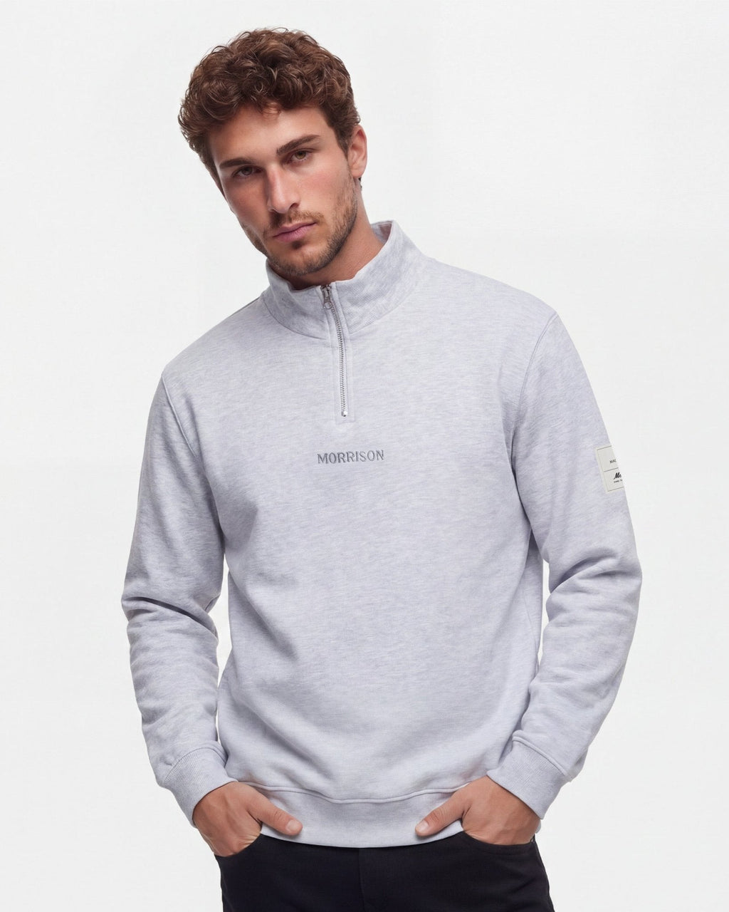 Half Zip Grey