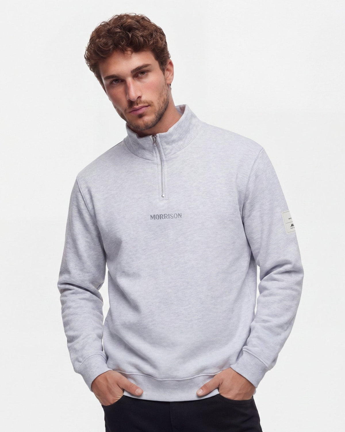 Half Zip Grey