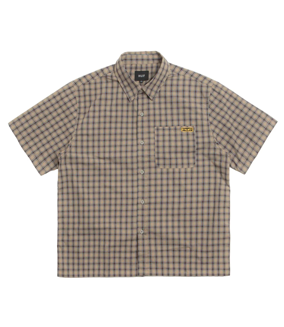 HUF Stretch Micro Plaid Clay