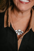 Boho Sol: Ivory Bloom Statement Necklace