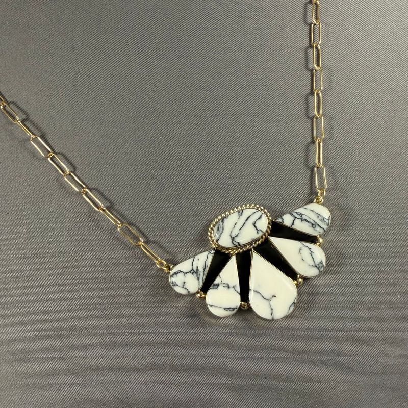 Boho Sol: Ivory Bloom Statement Necklace