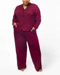 SIGNATURE LUXE PAJAMAS STANDARD - BURGUNDY