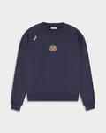 LEMON NAVY LOOSE SWEAT