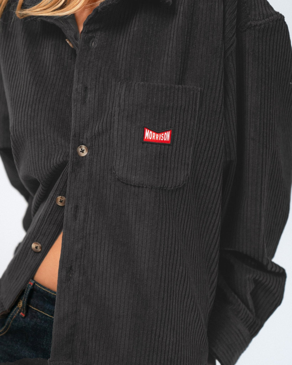 NAVY BOXY CORDUROY
