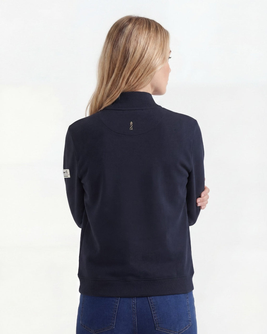 Navy Half Zipper