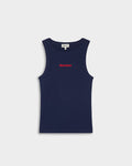NAVY SLIM TANK TOP