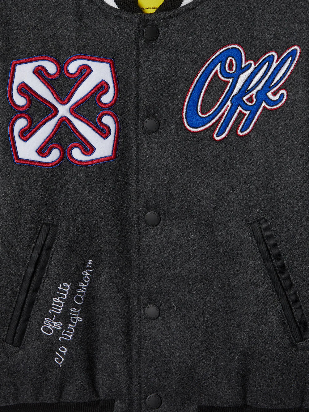 OFF WHITE Patch Varsity Kids Apparel