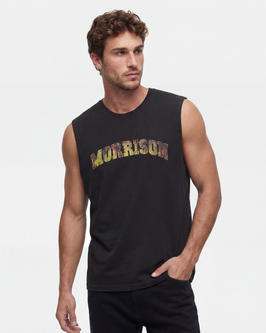 PALM BLACK BOXY TANK TOP