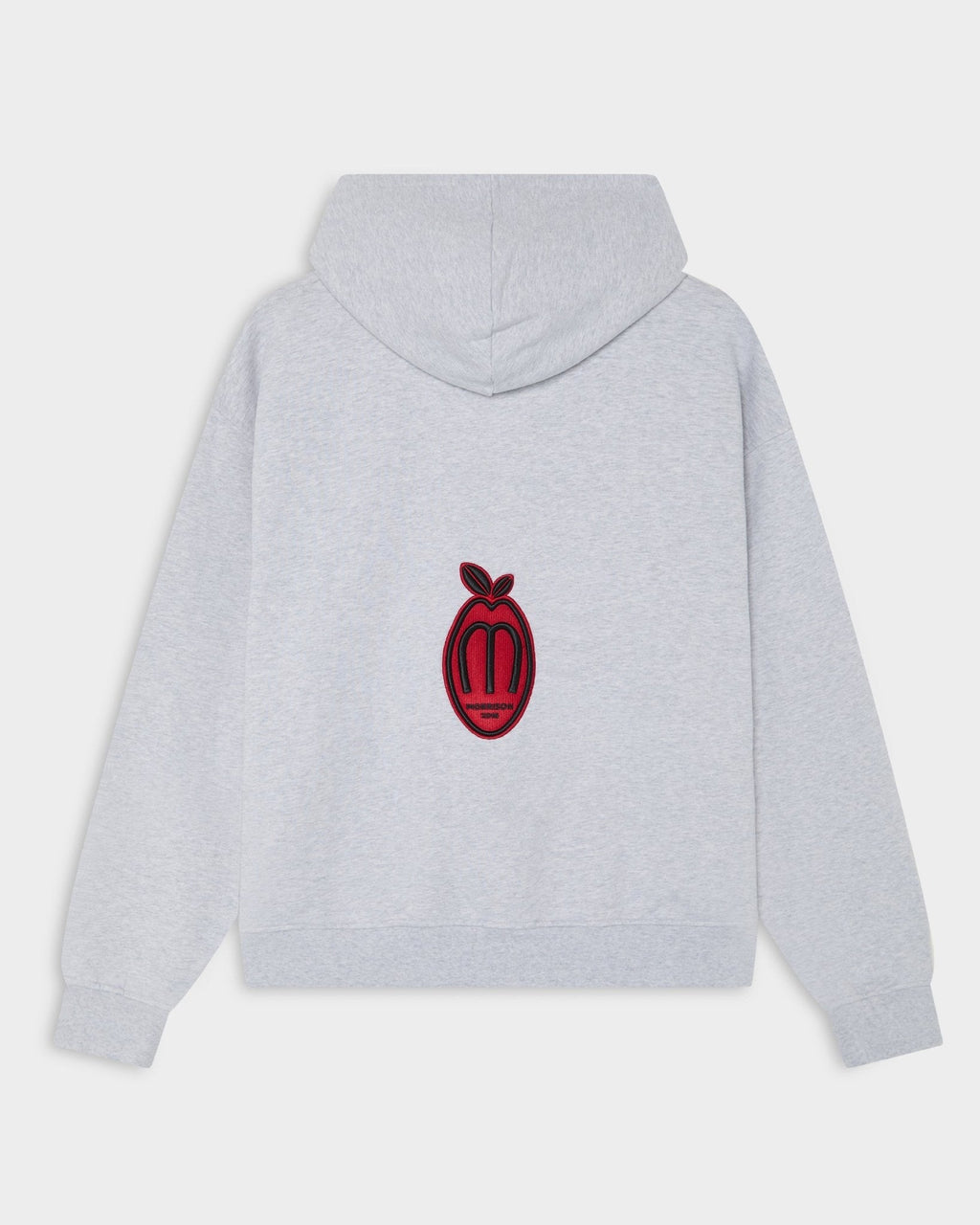 PEACH GREY BOXY HOODIE