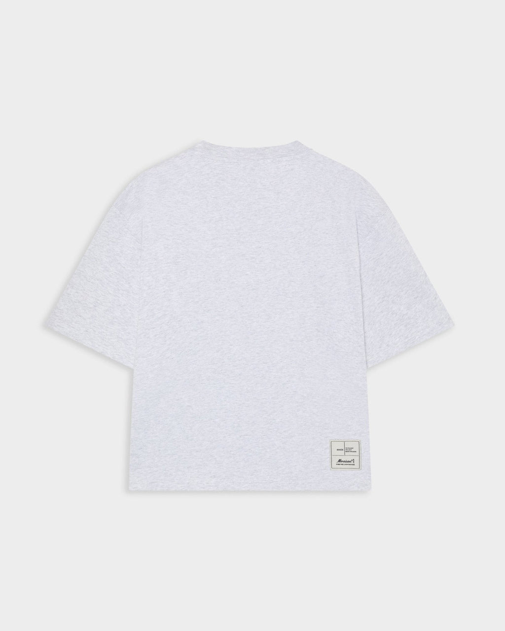 PEACH GREY BOXY TEE