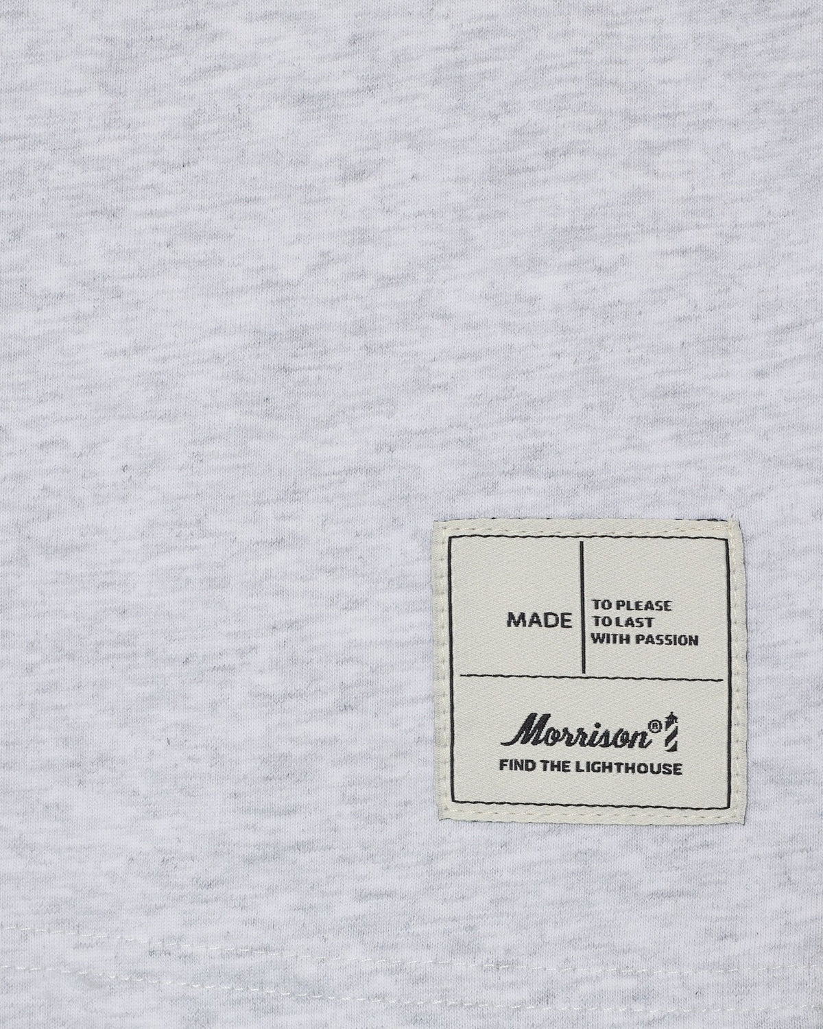 PEACH GREY BOXY TEE