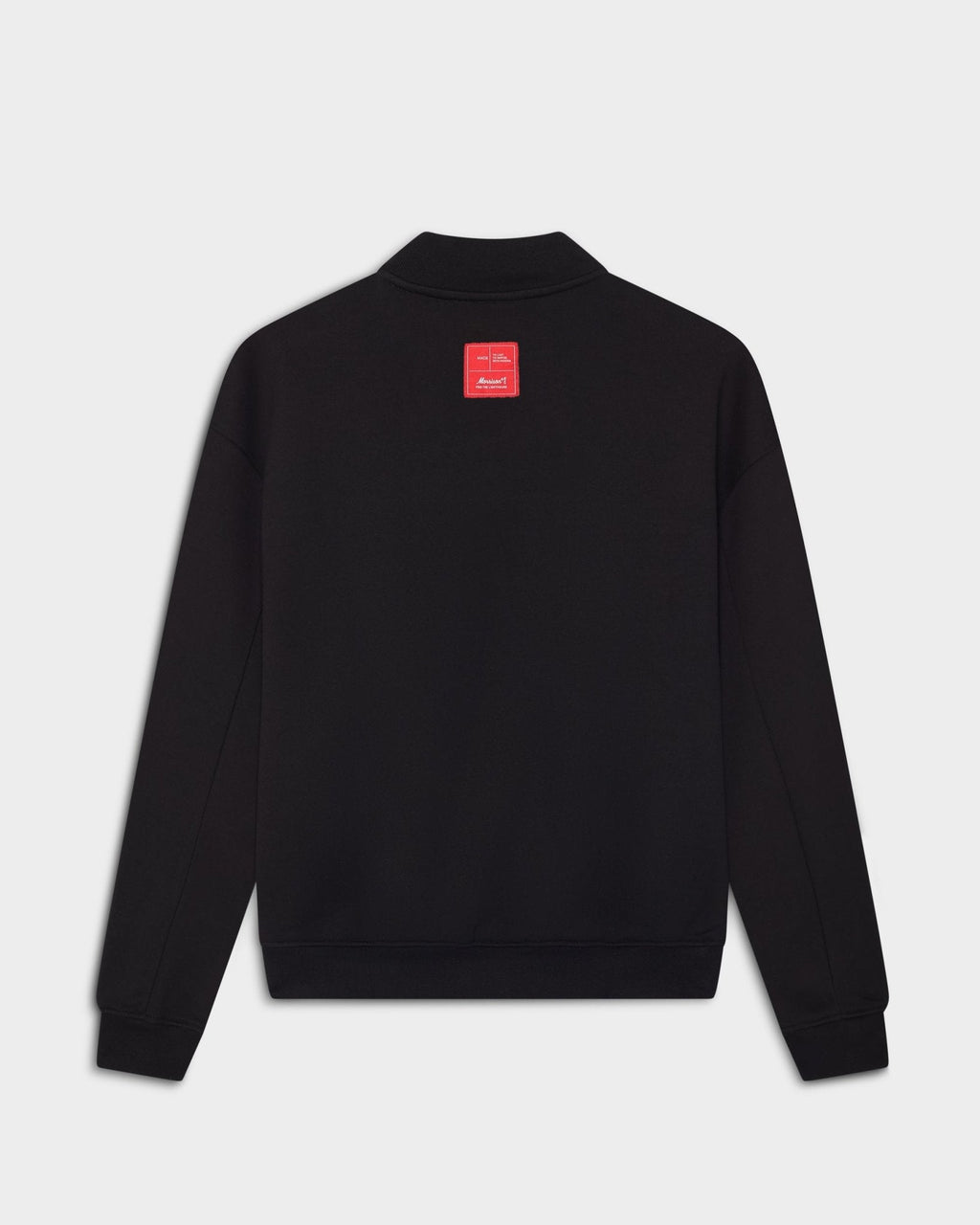 PIPING BLACK HALF ZIP