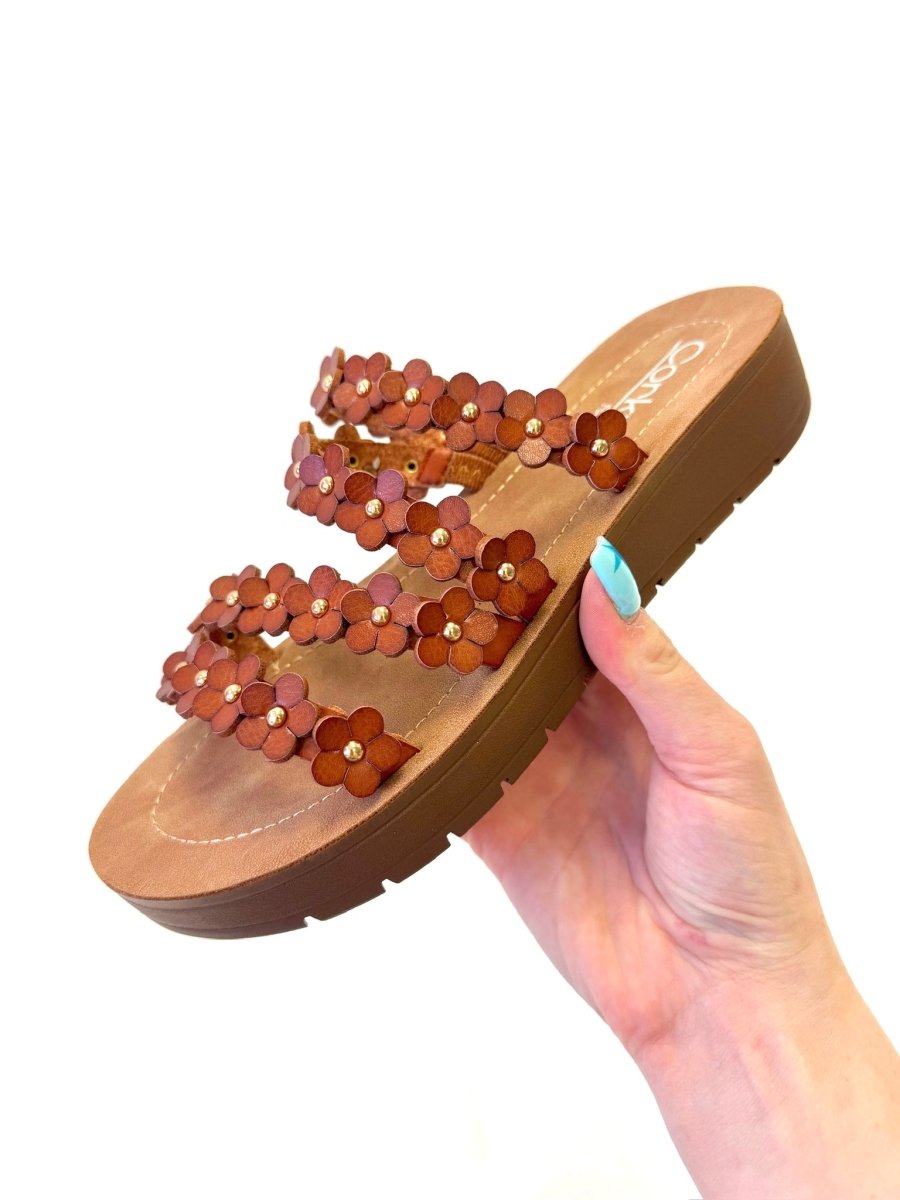 Corky's Cognac Garden Party Sandals