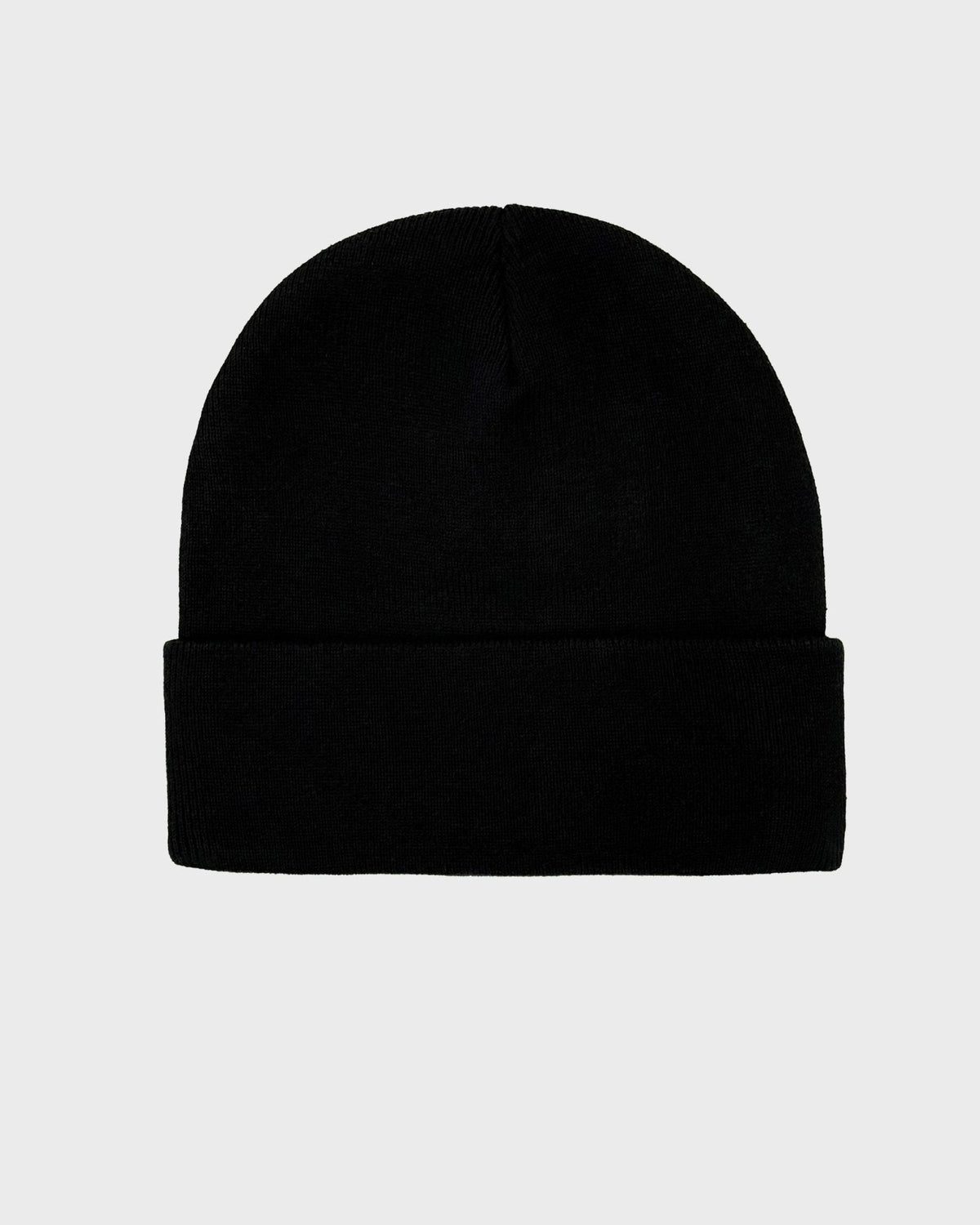 RAW PATCH BLACK BEANIE