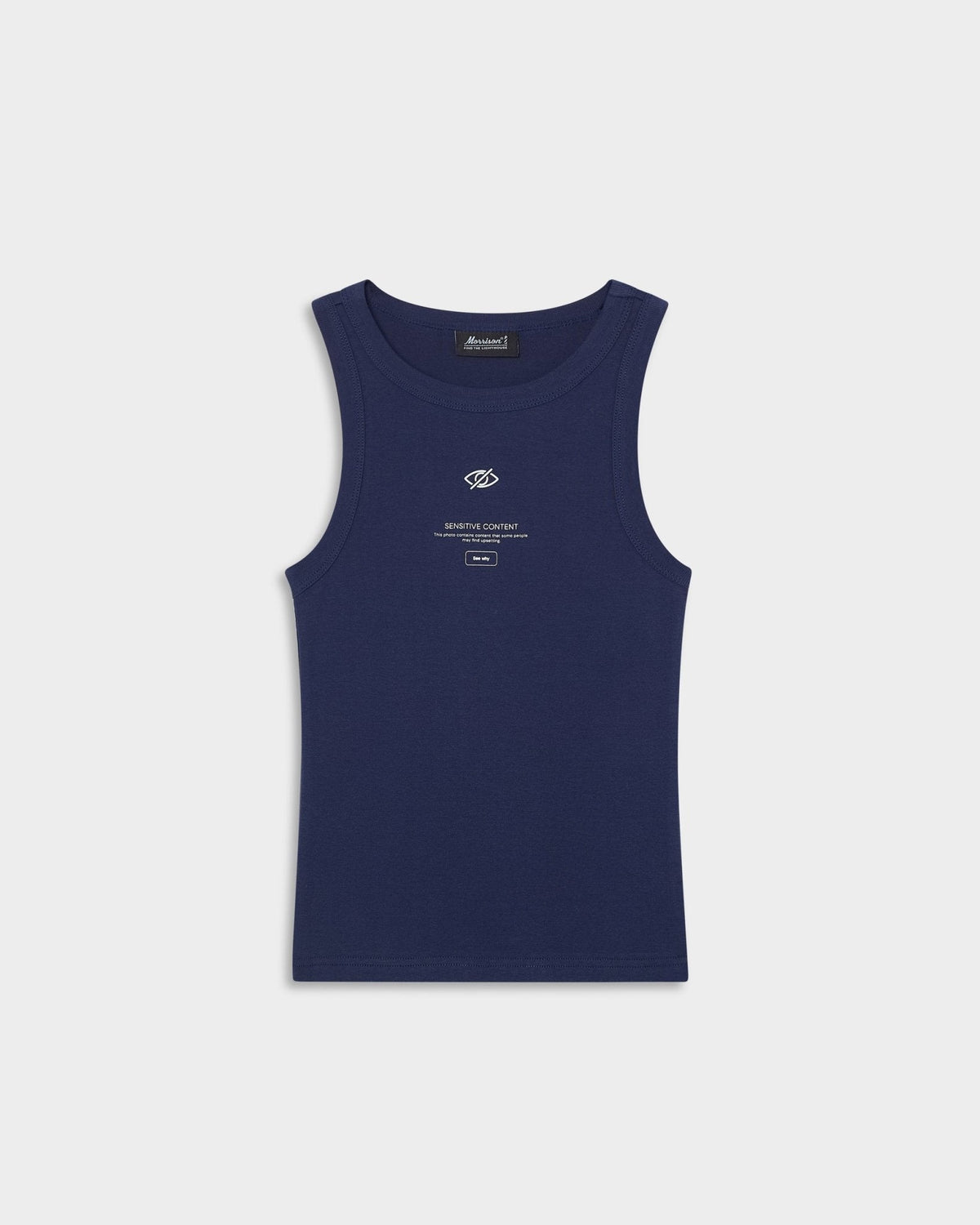 SENSITIVE NAVY TANK TOP