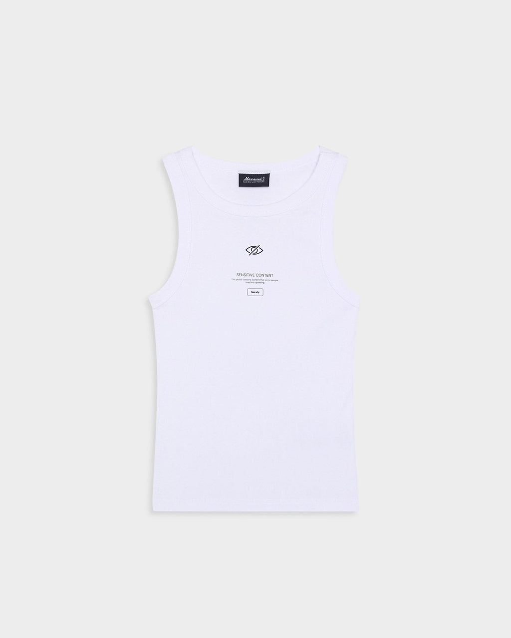 SENSITIVE WHITE TANK TOP