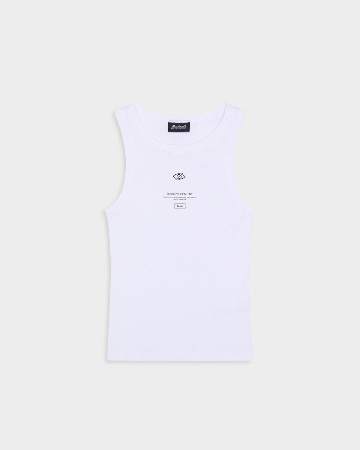 SENSITIVE WHITE TANK TOP