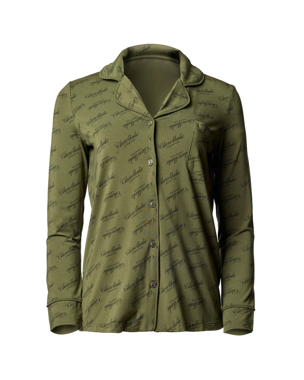 SIGNATURE LUXE PAJAMAS LONG - GREEN