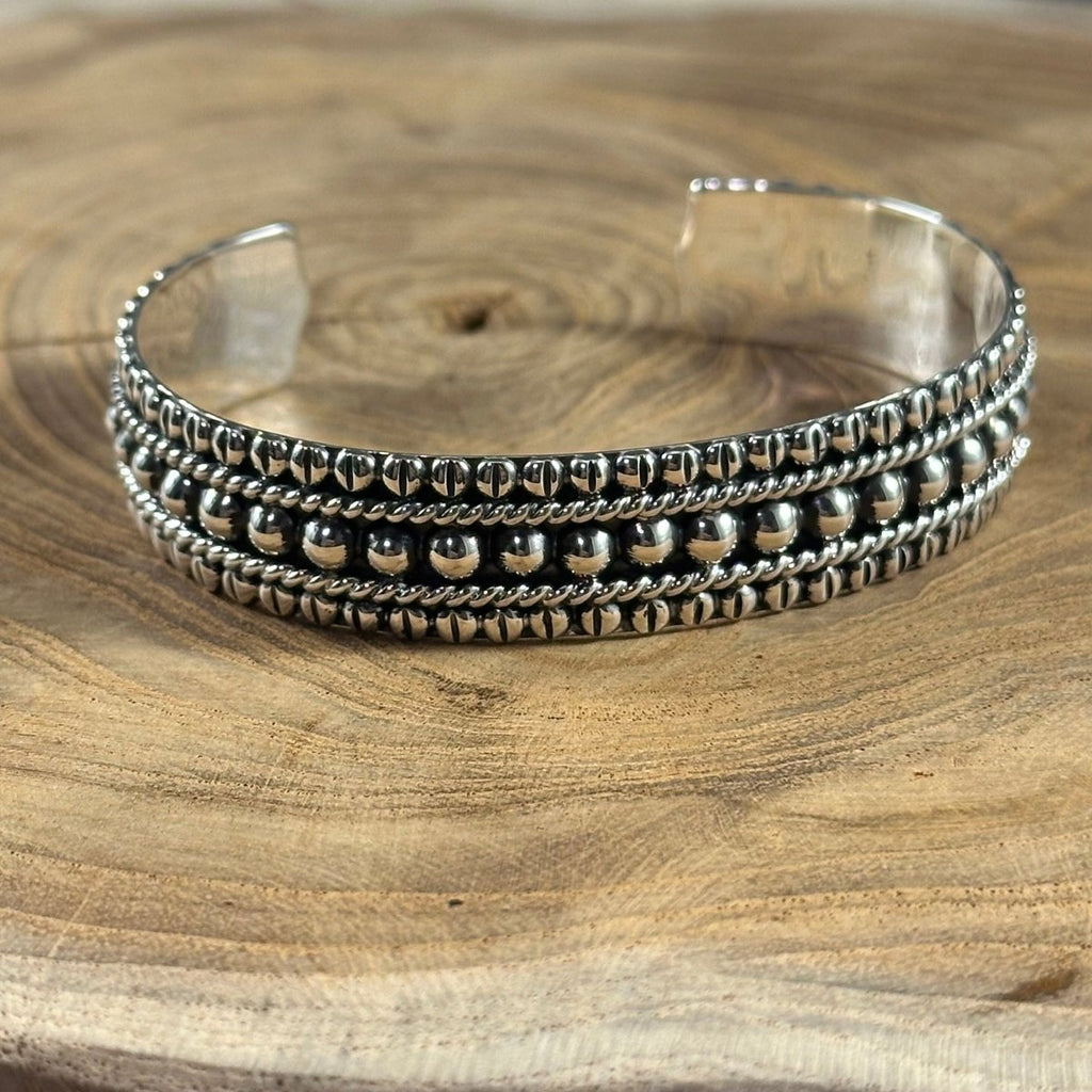 Boho Sol: Silver Stacks Cuff Bracelet