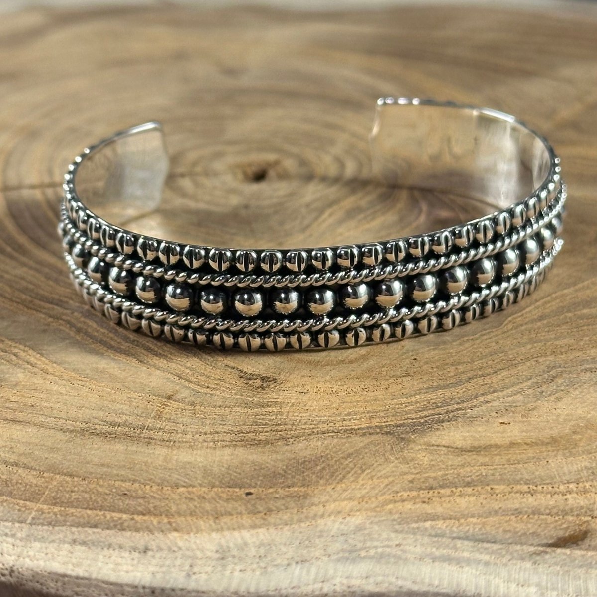 Boho Sol: Silver Stacks Cuff Bracelet