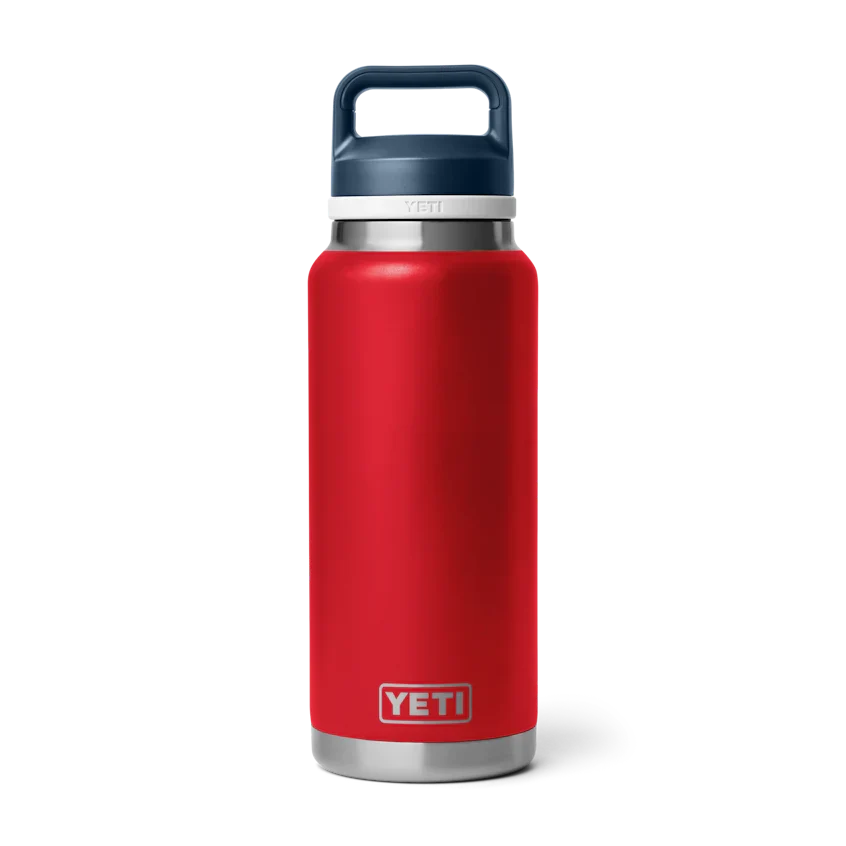 YETI Rambler 36 oz Bottle Chug Cap Rescue Red/White