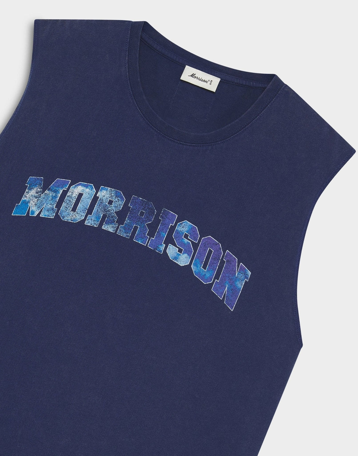 SKY NAVY BOXY TANK TOP