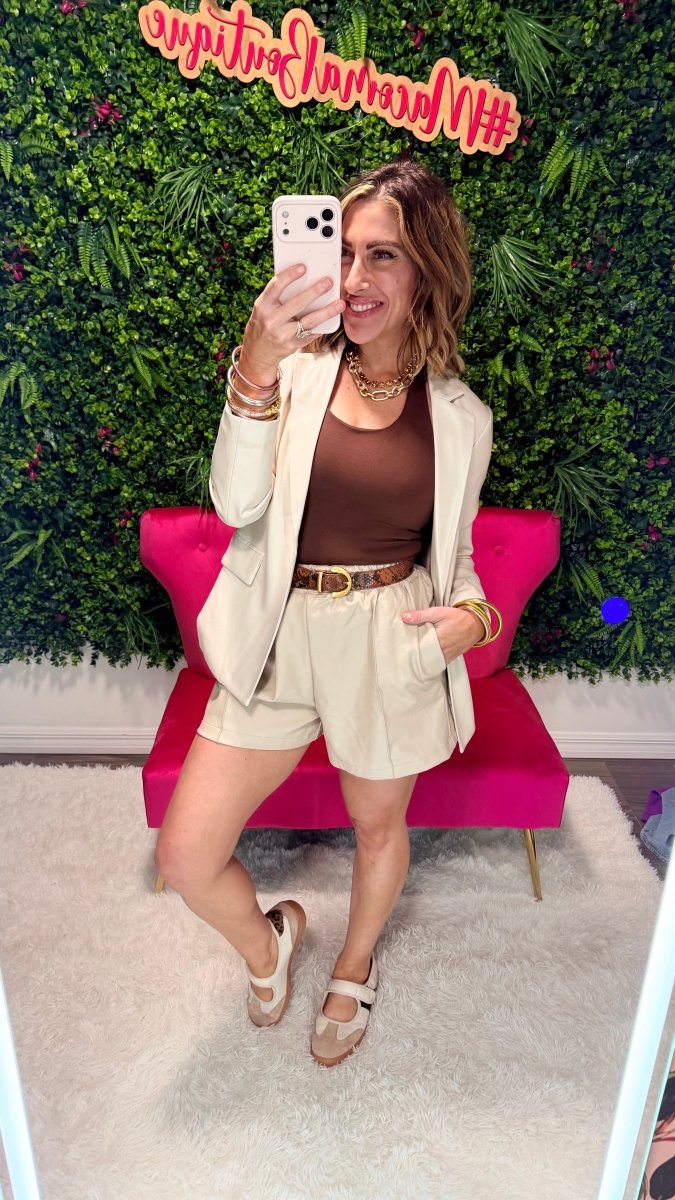 Chic & Sleek Leather Shorts