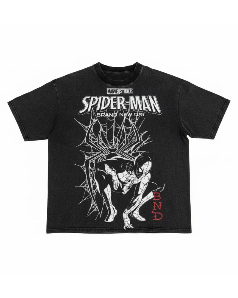 ED HARDY HEART WEB  WASHED BOXY TEE