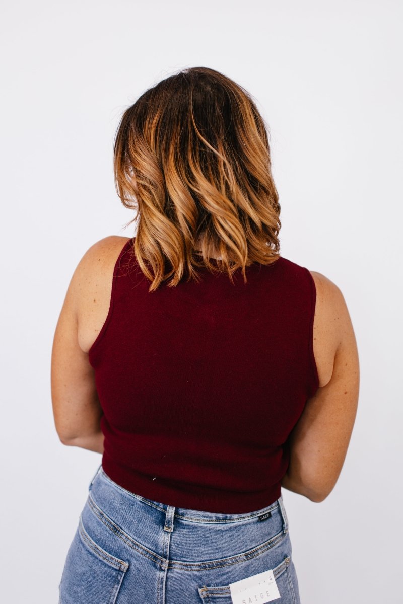 BLACK FRIDAY DEAL: Split Decision Vest in Red Wood- FINAL SALE