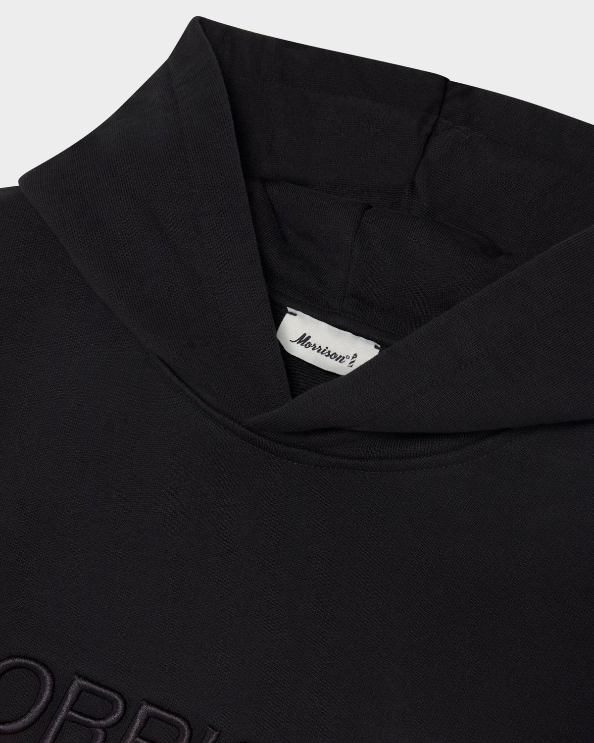 STAR BLACK BOXY HOODIE