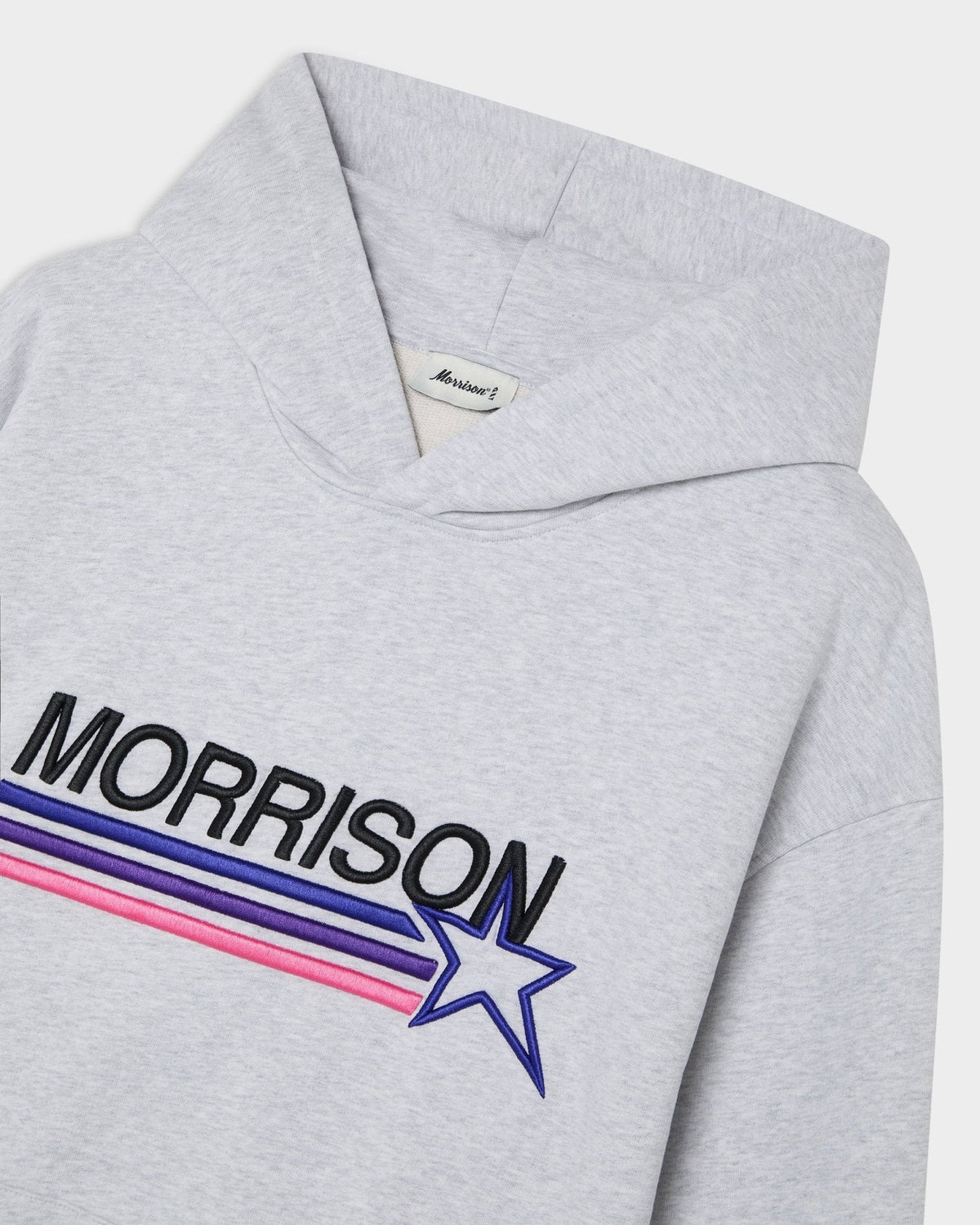 STAR GREY BOXY HOODIE