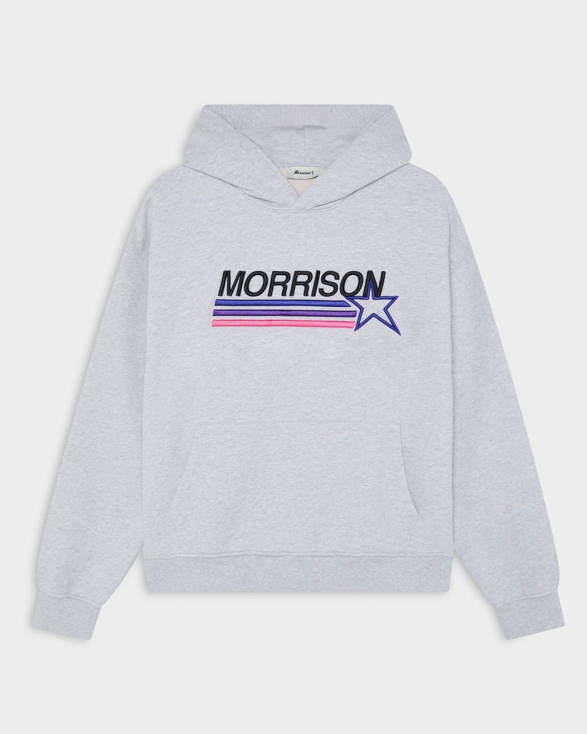 STAR GREY BOXY HOODIE