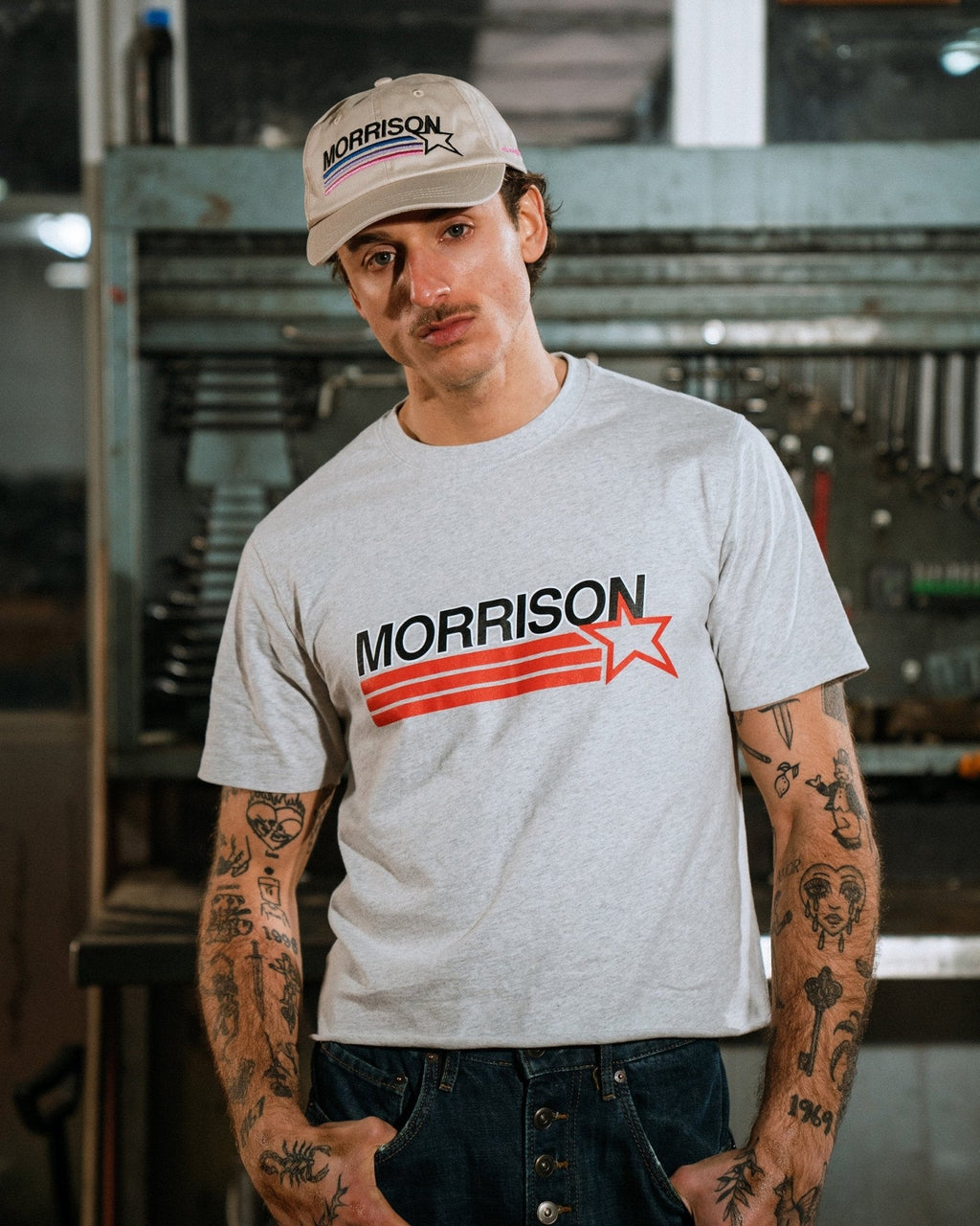 STAR GREY REGULAR TEE