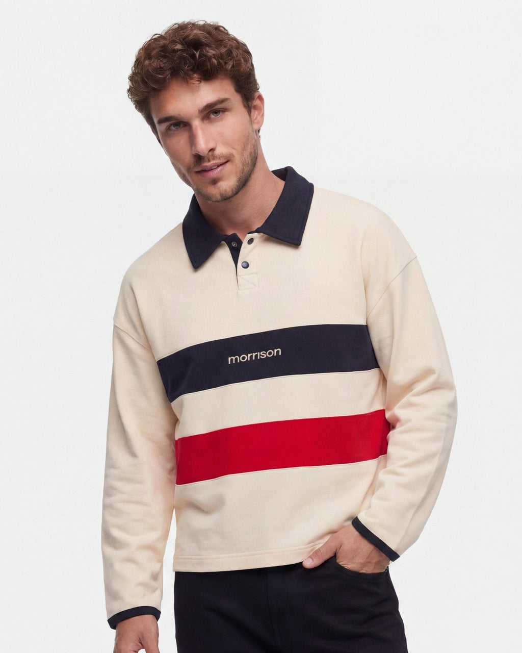 STRIPE LS POLO