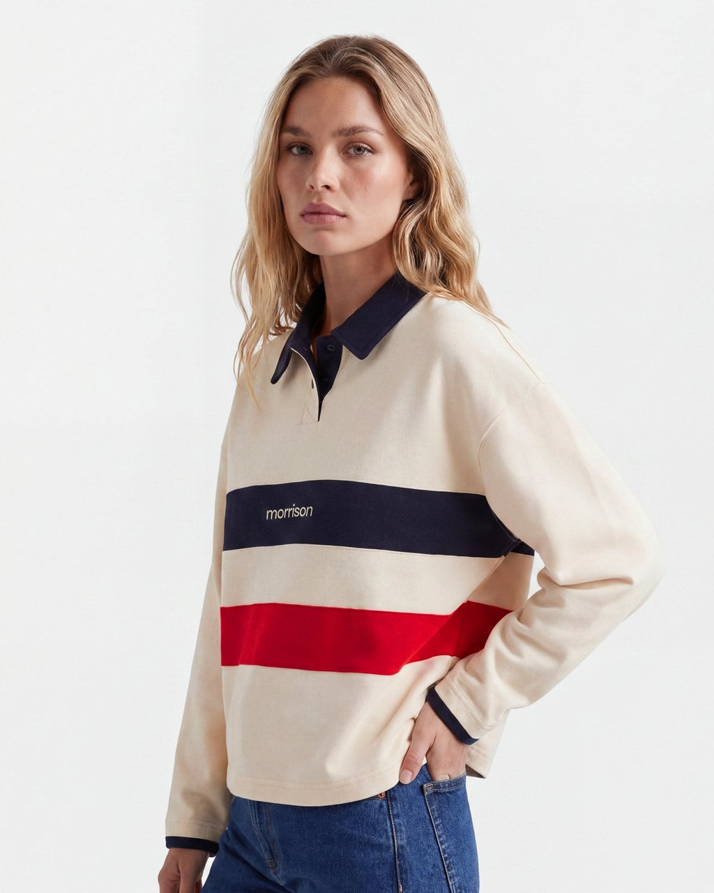 STRIPE LS POLO