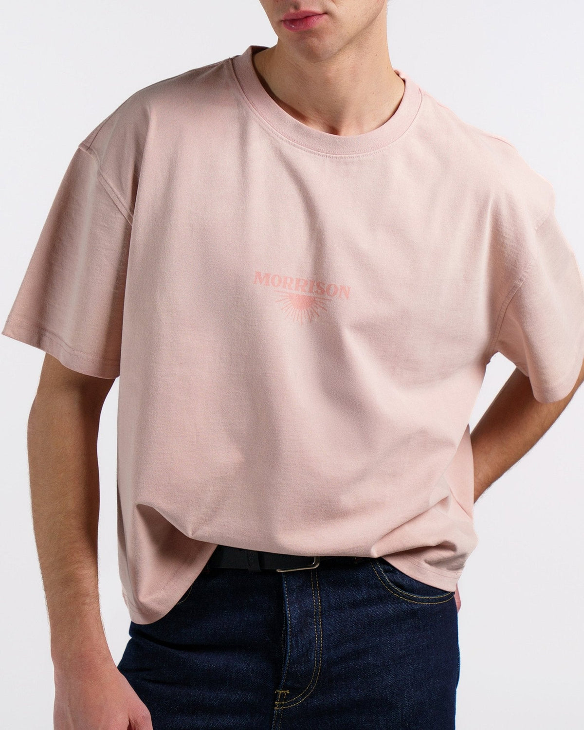 SUNSET PINK BOXY TEE