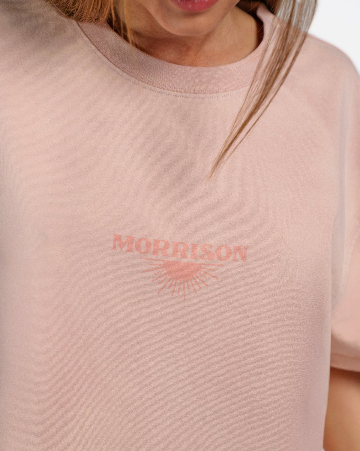 SUNSET PINK BOXY TEE