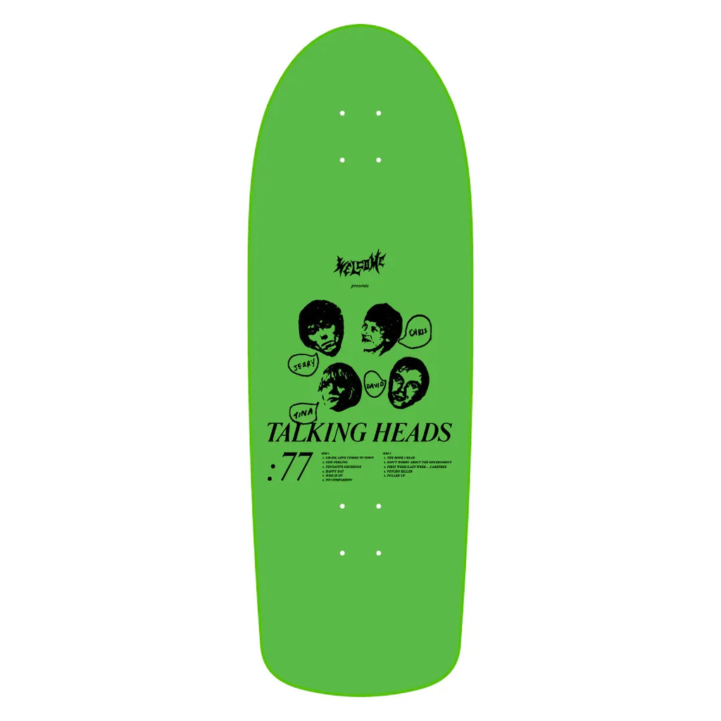 Welcome x Talking Heads Psycho on Boar Skateboard Deck