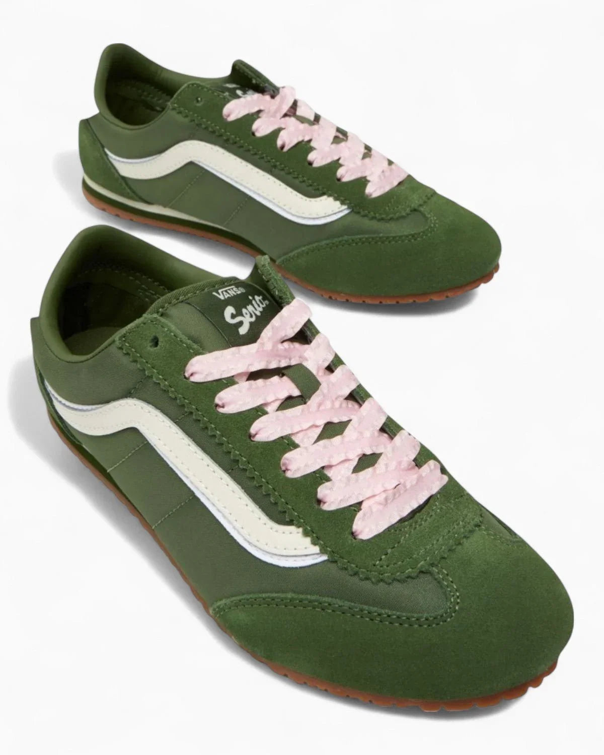 VANS Super Lowpro LACE GREEN PINK