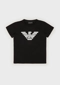 EMPORIO ARMANI Pima Jersey T-Shirt With Logo Kids Apparel