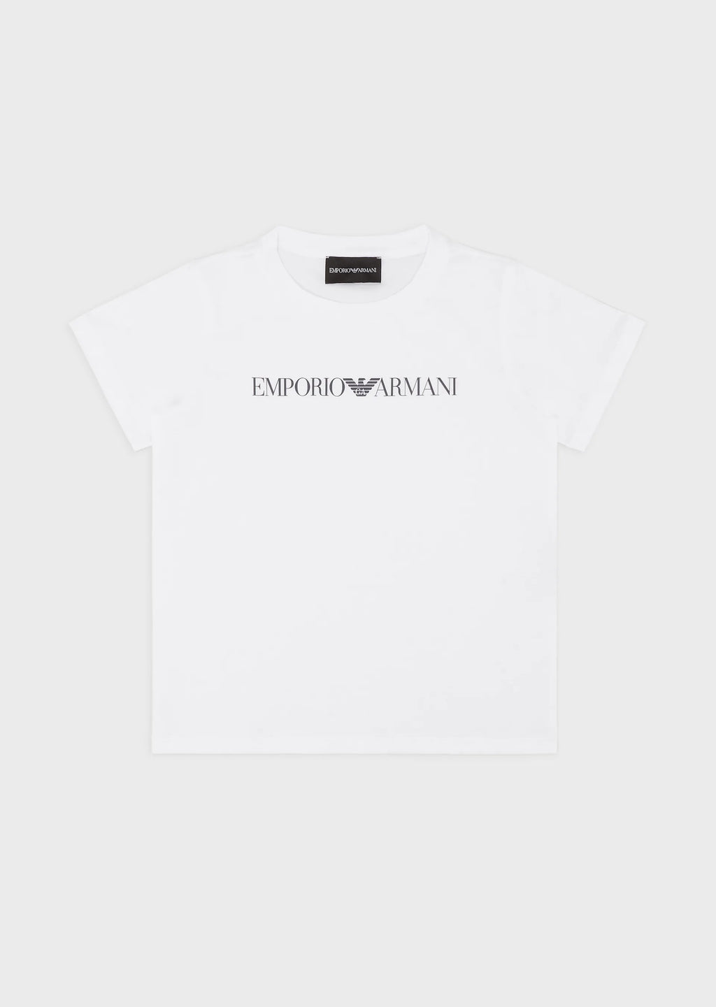 EMPORIO ARMANI Pima Jersey T-Shirt With Logo Kids Apparel