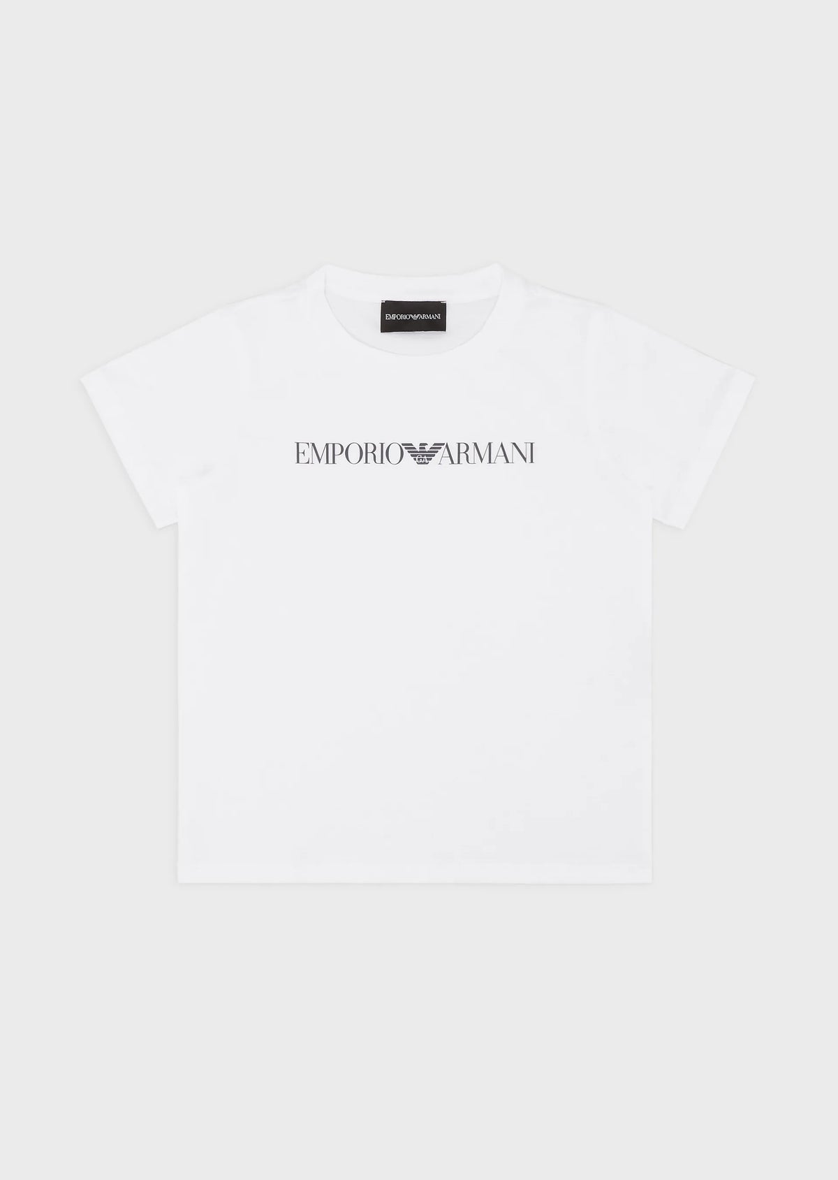 EMPORIO ARMANI Pima Jersey T-Shirt With Logo Kids Apparel
